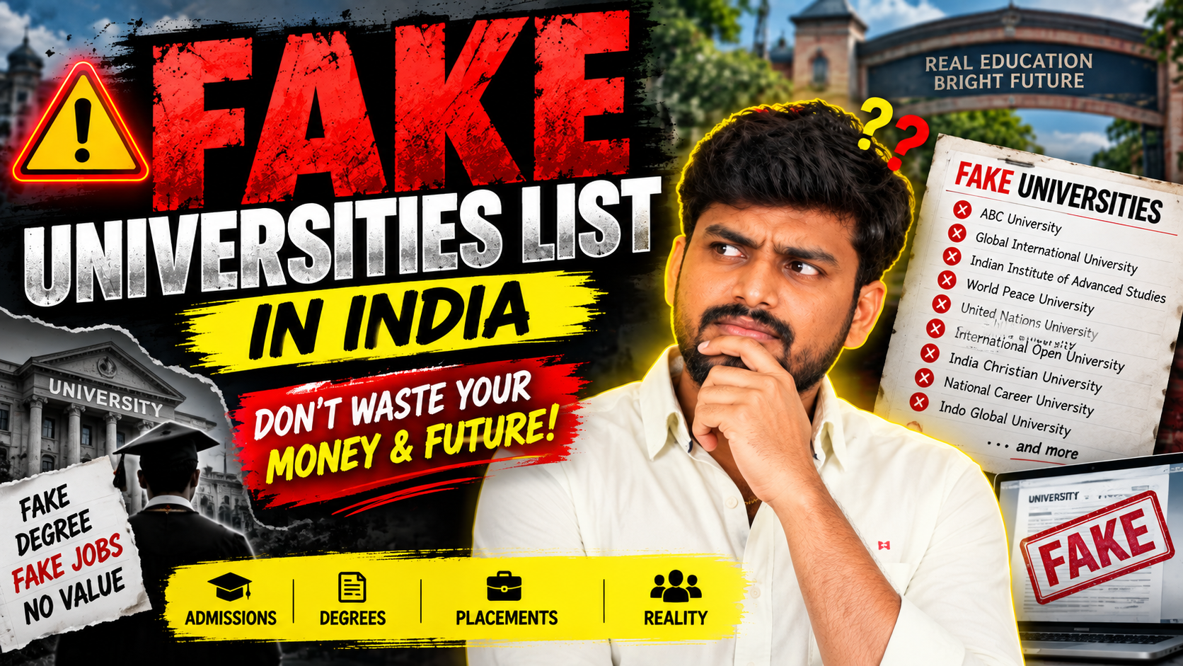 UGC Fake Universities List 2026: 32 Universities Not Recognized by UGC